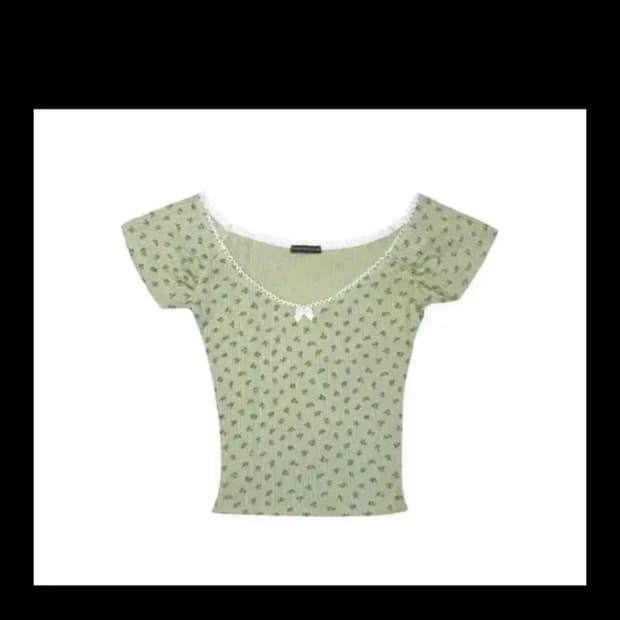 플리즈노팔로우 엠마 탑 라임그린