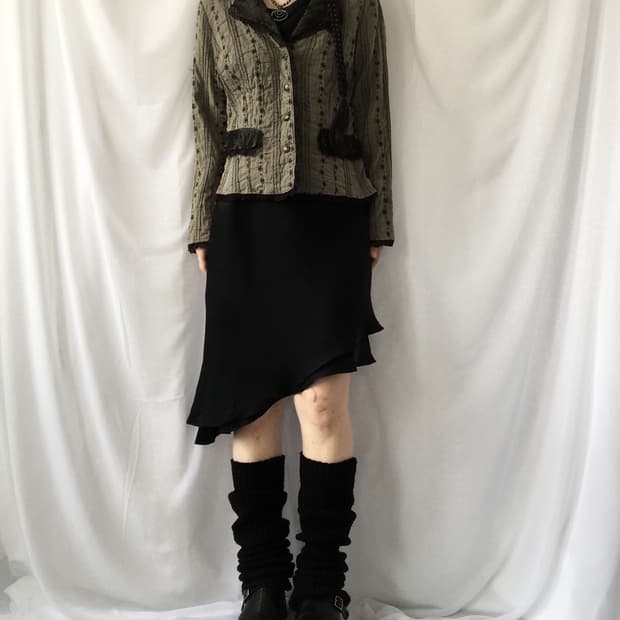 Embroidery pattern point jacket