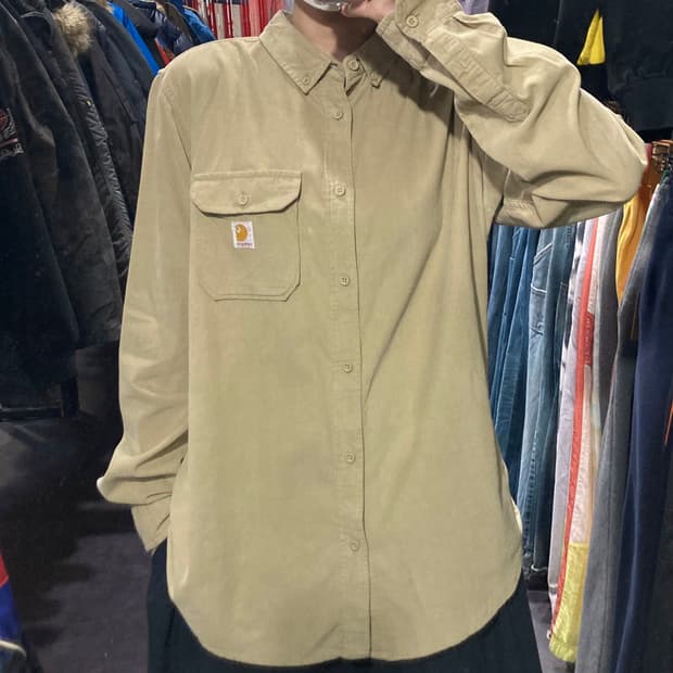 [IM]칼하트 코듀로이 워크셔츠 베이지