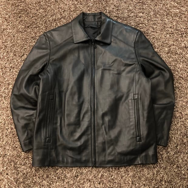 파크랜드 양가죽 집업 레더 가죽 자켓