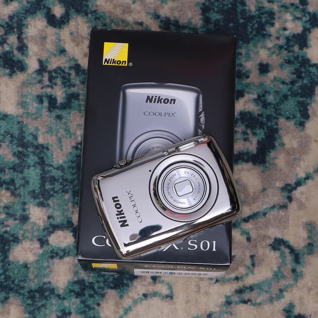 Nikon 니콘 쿨픽스 s01 coolpix s01 실버 빈티지 디카