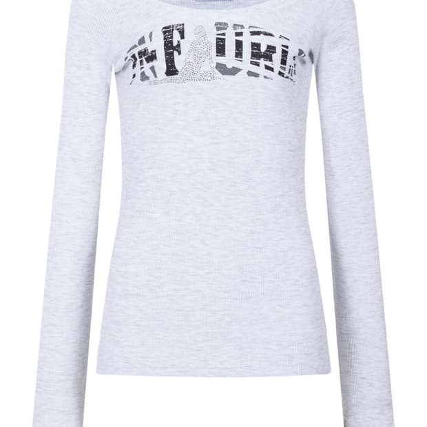 플리즈노팔로우 줄스 롱슬리브탑 화이트멜란지