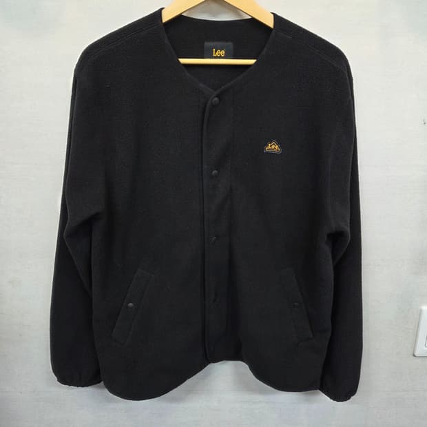Lee 폴라플리스 노카라 가디건 자켓 s 오버핏 