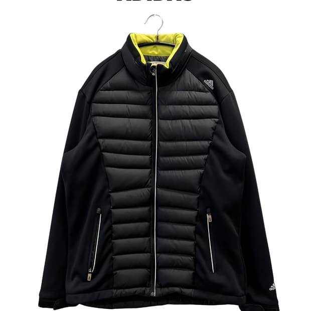 아디다스 골프 덕다운 경량 패딩 집업 블랙