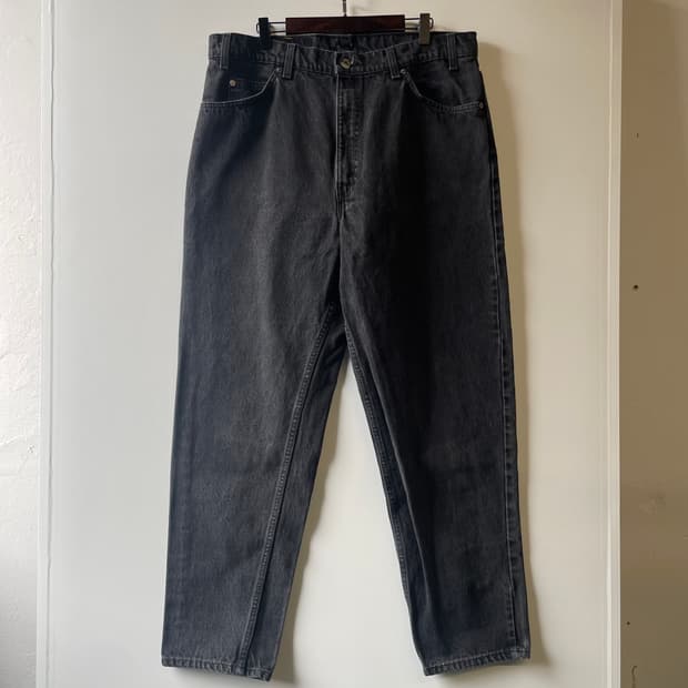90s 리바이스550 흑청 데님팬츠