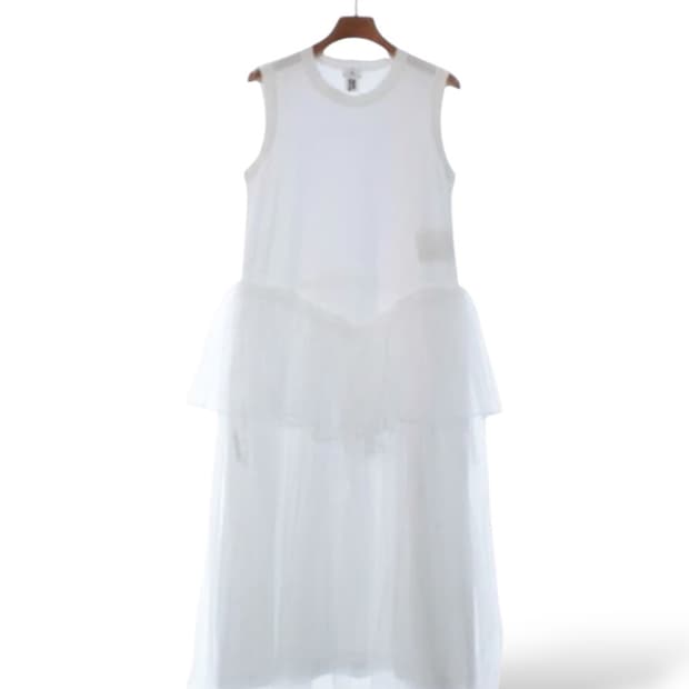 noir kei ninomiya 시어 레이어드 드레스 원피스 꼼데가르송