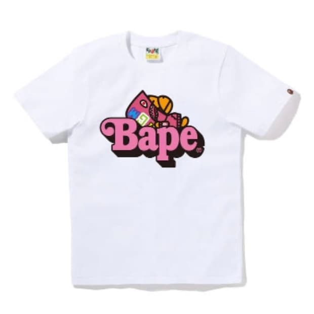 베이프 샤크 마일로 온 티셔츠 xs