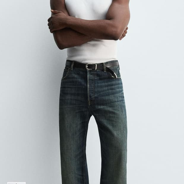 택채 새상품))자라 와이드 플레어핏 32