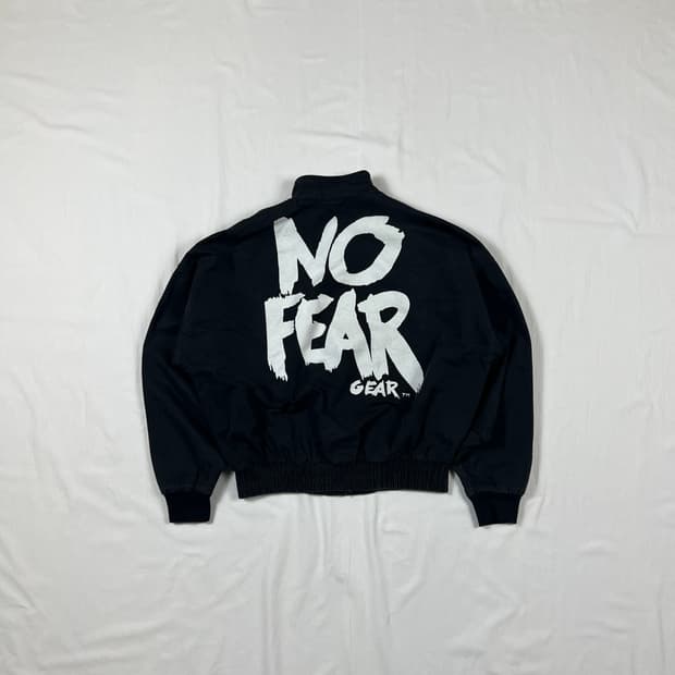 90‘s 노피어 no fear gear 빅로고 프린트 블루종 자켓