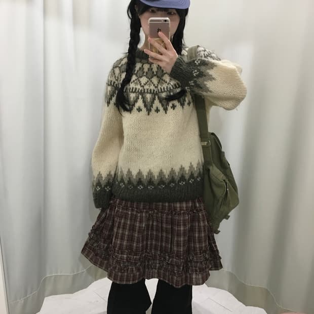 hand made nordic wool knit