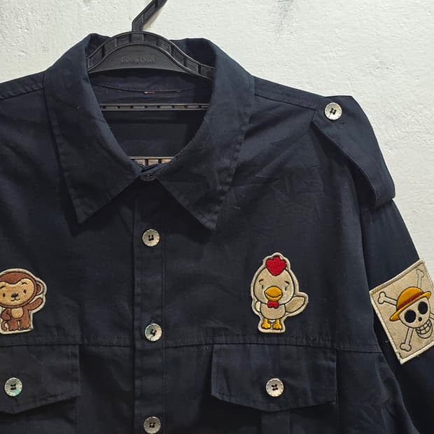 [L] VTG 패치워크 워크셔츠