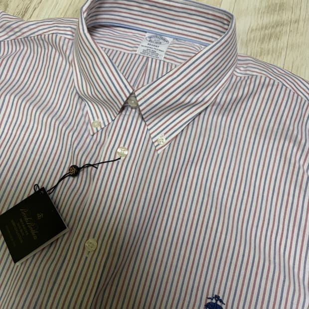 [XXL] 브룩스 브라더스 스트라이프 셔츠 새상품