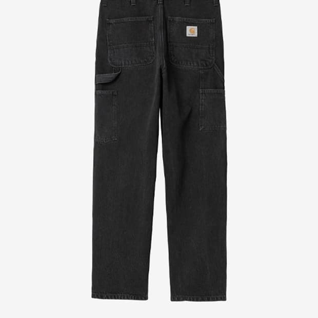 칼하트윕 더블니 팬츠 스미스 블랙스톤워시드34