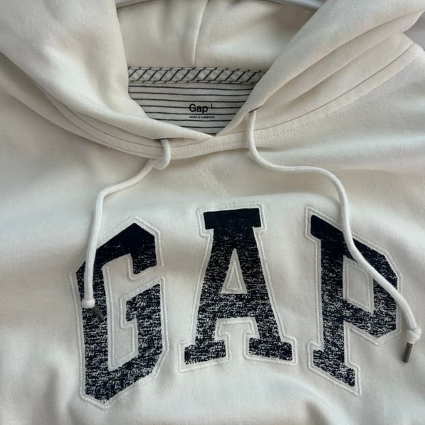 갭 빈티지 아이보리 후드티