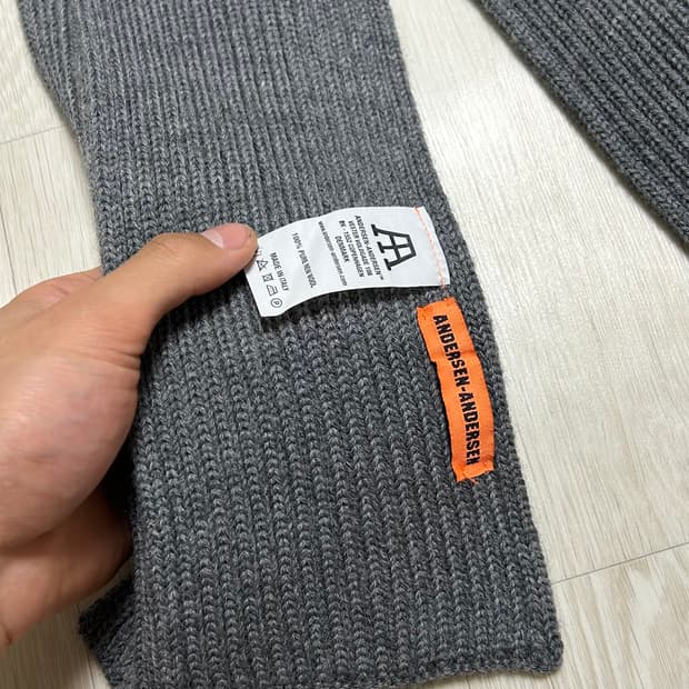 새상품 안데르센안데르센 머플러 그레이