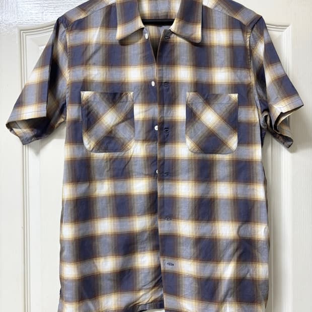프릭스스토어 반팔 체크 셔츠 95 일본산
