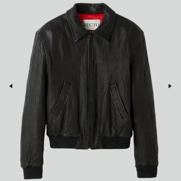 (구매) 렉토 벤 크링클 레더 자켓 L