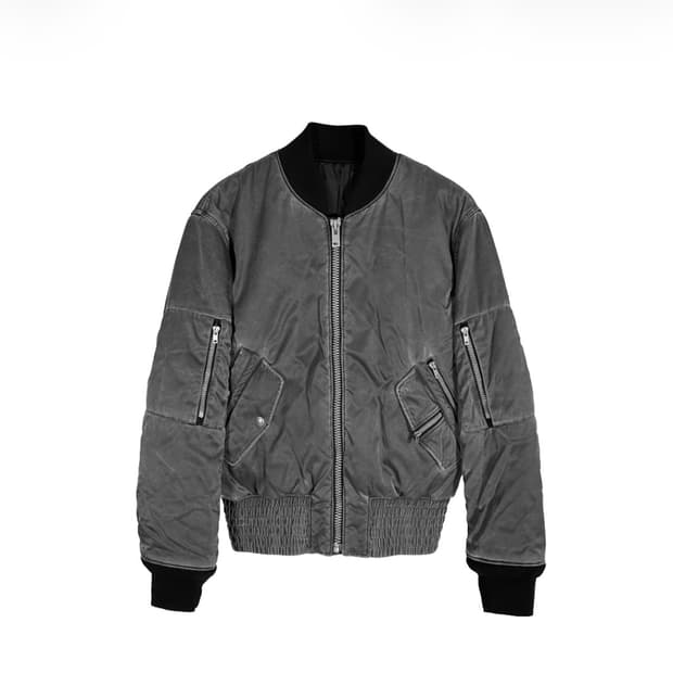 [48] 메종 마르지엘라 16fw 스티치 워싱 블루종 봄버 자켓