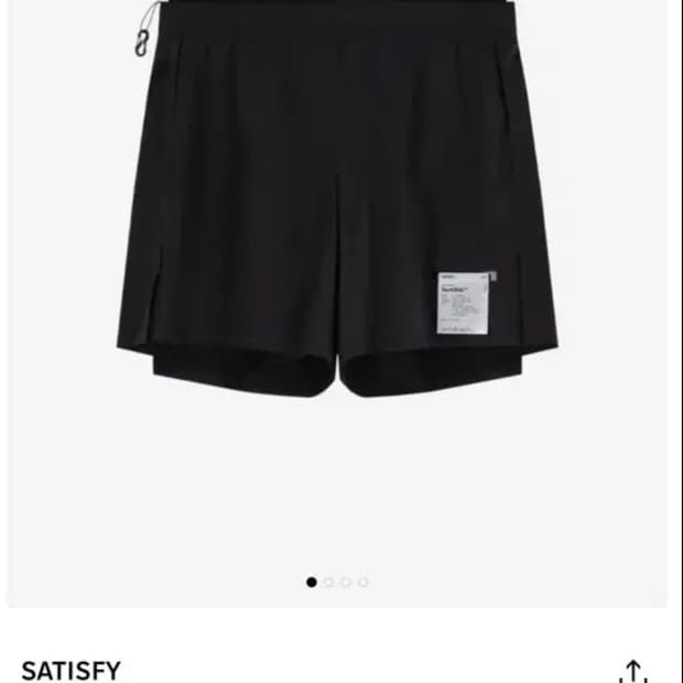 새티스파이 테크실크 쇼츠 5인치 블랙 S (새상품)