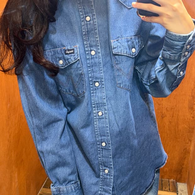 90‘s Wrangler 랭글러 웨스턴 데님 셔츠