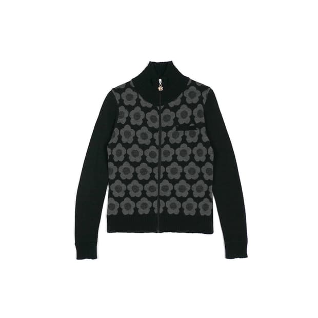 Mary Quant London knit zip-up