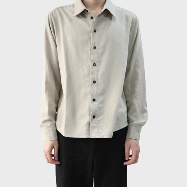 [LES] Seim tailored shirt (beige)
