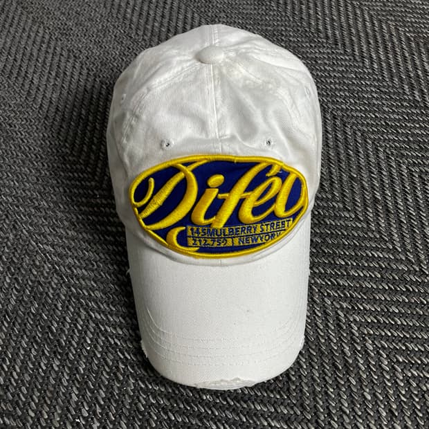 인터크루 y2k 빈티지 화이트 볼캡 o 4114