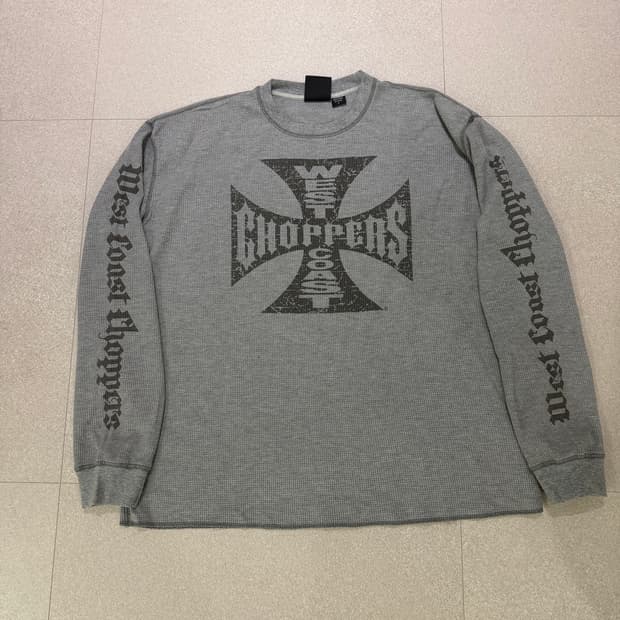 L west coast choppers 그레이 와플 롱슬리브