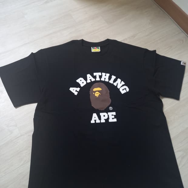 L]] bape 베이프 컬리지 반팔
