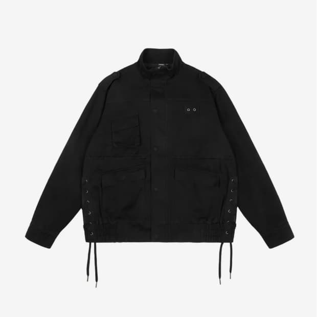 아캄 필드 자켓 블랙Nova Drawstring Field Jacket 