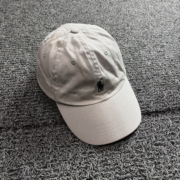 폴로 랄프로렌 포니로고 가죽 스트랩 치노 볼캡 3367