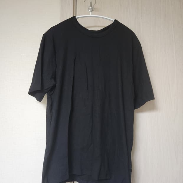 H&M 모달 골지 블랙&화이트 티셔츠