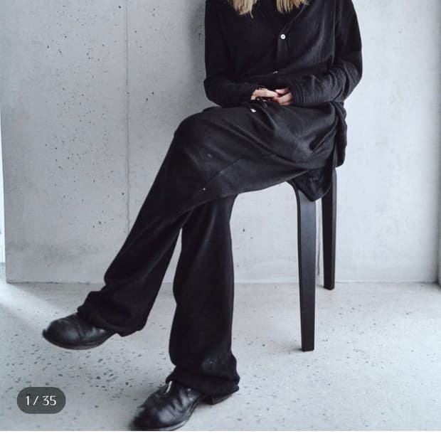 모노프리베 textured roll long beanie