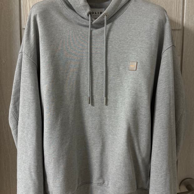 솔리드옴므 그라데이션 백로고 자수 후드