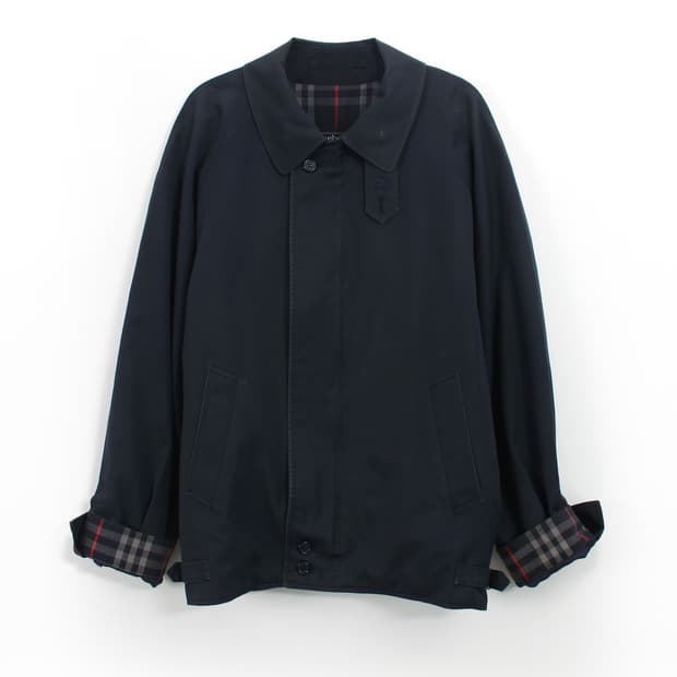 버버리 빈티지 네이비 코튼 자켓