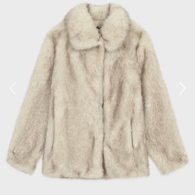 시눈 헤비 믹스 퍼 자켓