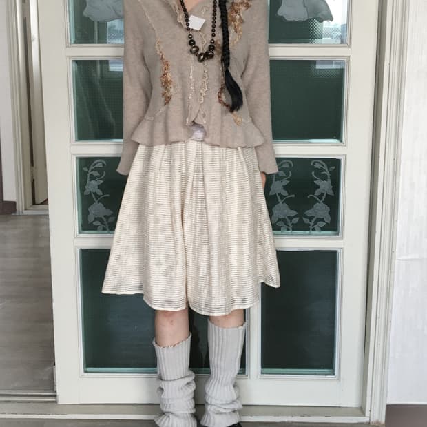 Corsage knitted jacket