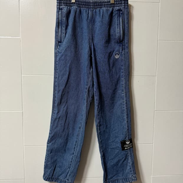 아디다스 미드 웨이스트 데님 팬츠