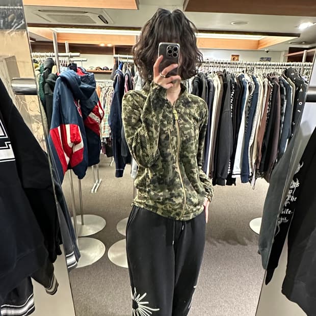 M)빈티지 카모플라쥬 집업