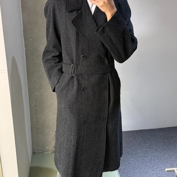 요지야마모토 80‘s 더블 브레스티드 코트