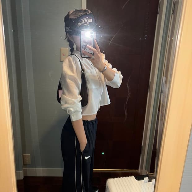 바이무드 rough track pants(네이비/s)