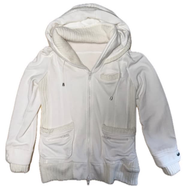 세실맥비 후드집업 일본브랜드 투지퍼 아이보리 빈티지