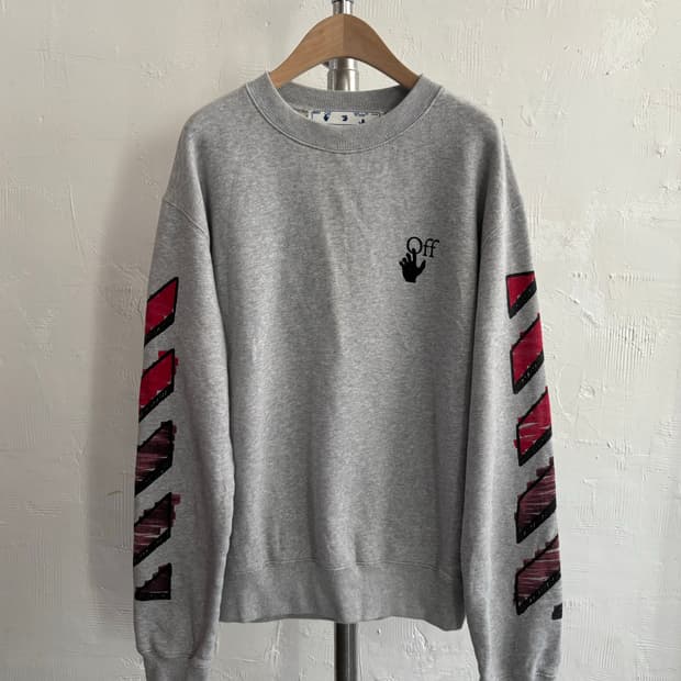 Off-White 오프화이트 21SS 마커애로우 스웻셔츠 멜란지그레이