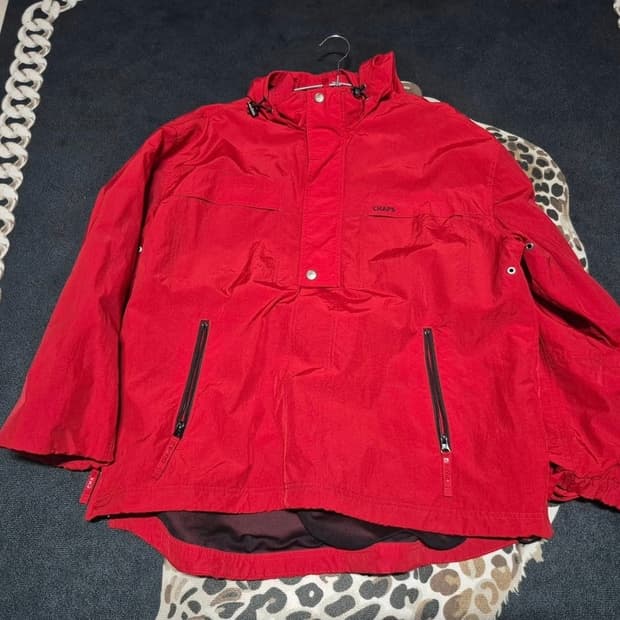 90's 챕스 랄프로렌 나일론 쉘 하프 집 아노락 자켓 L