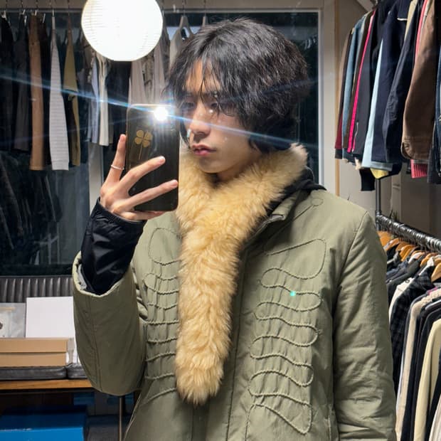 츠모리 치사토 퍼 머플러