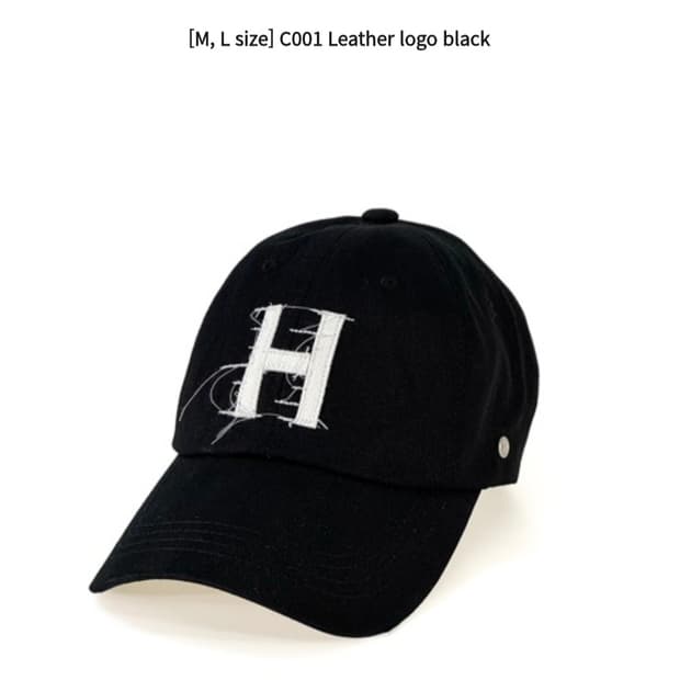 hae.a 해아 h 볼캡 m 블랙 모자 haea 헤아