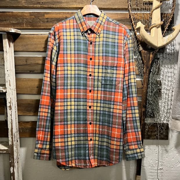 [M]L.L.Bean 엘엘빈 타탄체크 플란넬 셔츠