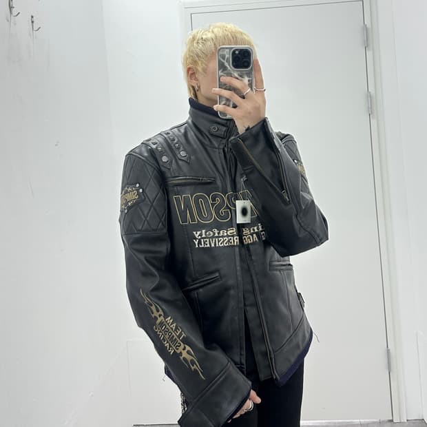 The Simpson stud motorcycle 2way jacket 