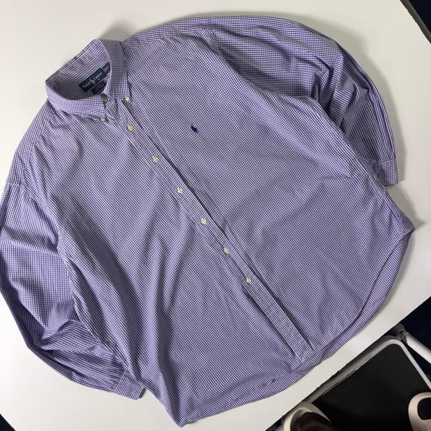 Polo  폴로 랄프로렌 자수 블레이크 코튼 체크 셔츠 