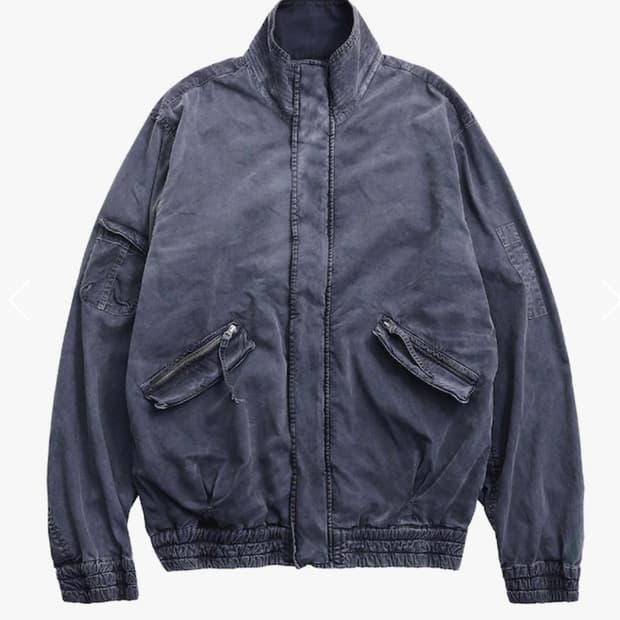 999휴머니티 어드벤처 다이드 봄버 자켓 네이비 2사이즈